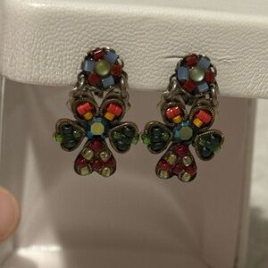 Ayala Bar Colorful Mosaic Clip On Earrings